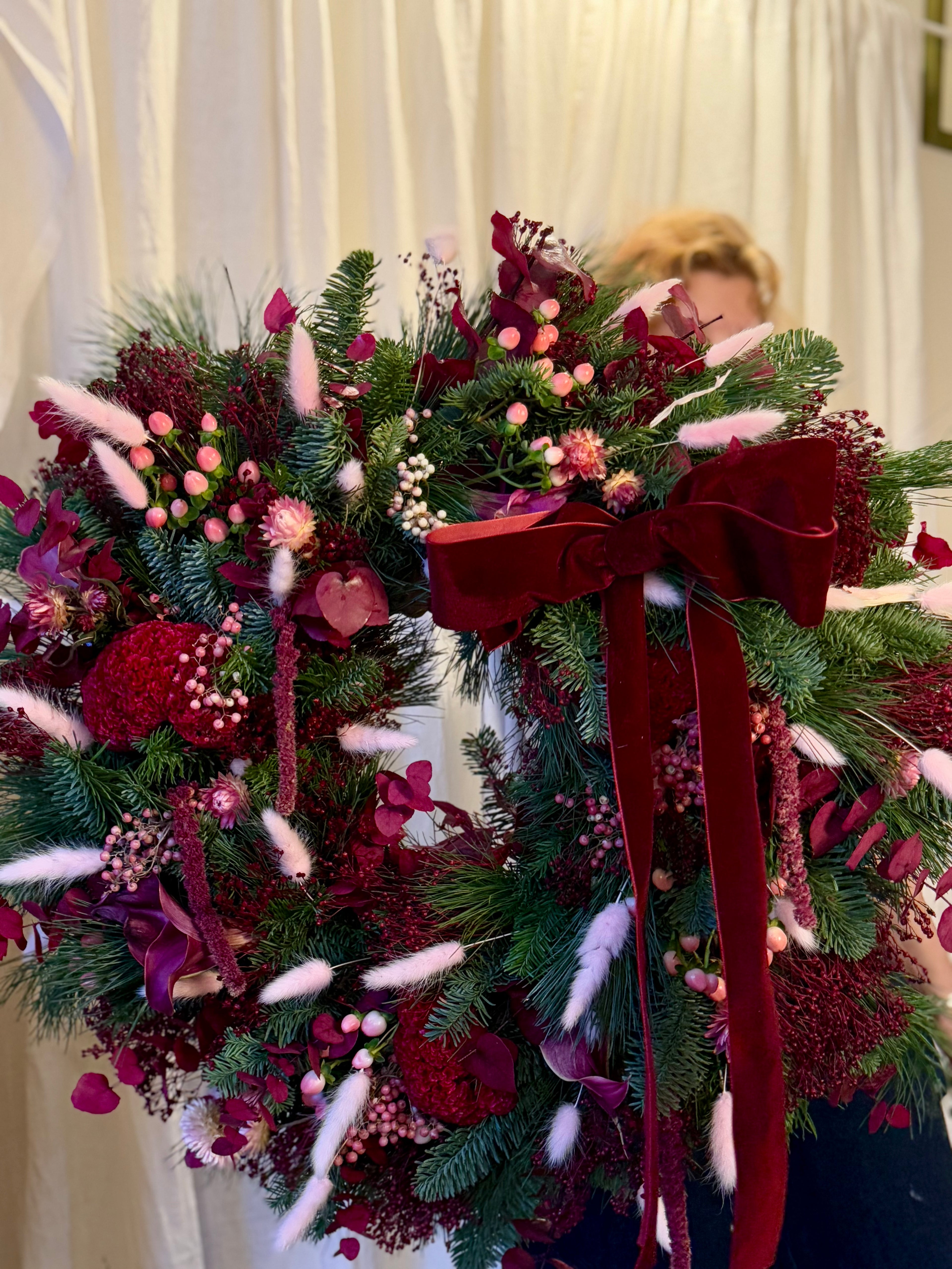 'Wreath/Garland Workshop & Wine Tasting'