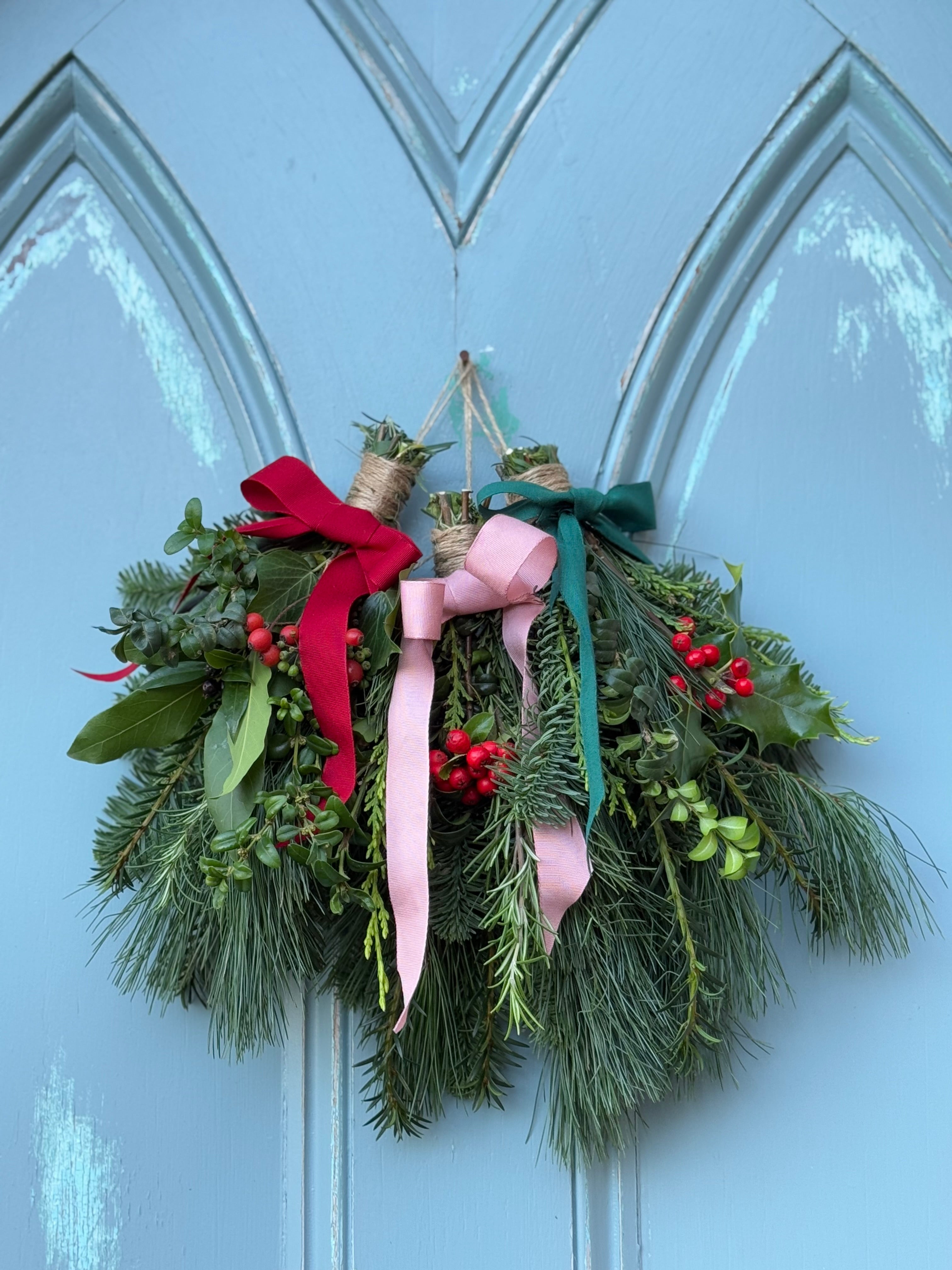 Mini Christmas Swags (trio)