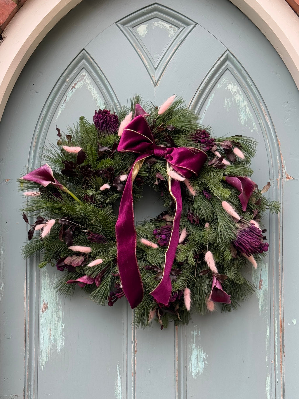 Sugar Plum Christmas Wreath