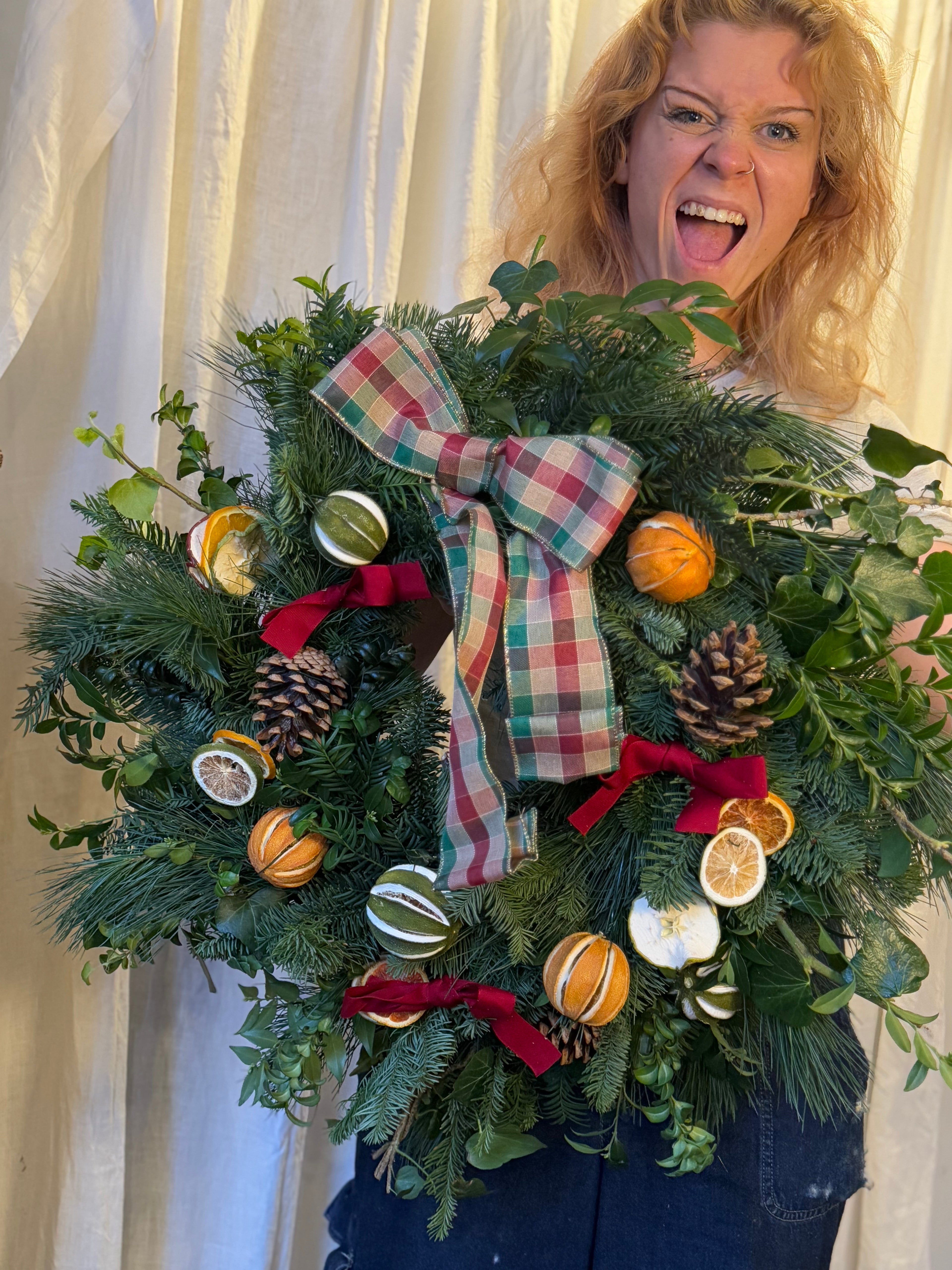 'Wreath/Garland Workshop & Wine Tasting'