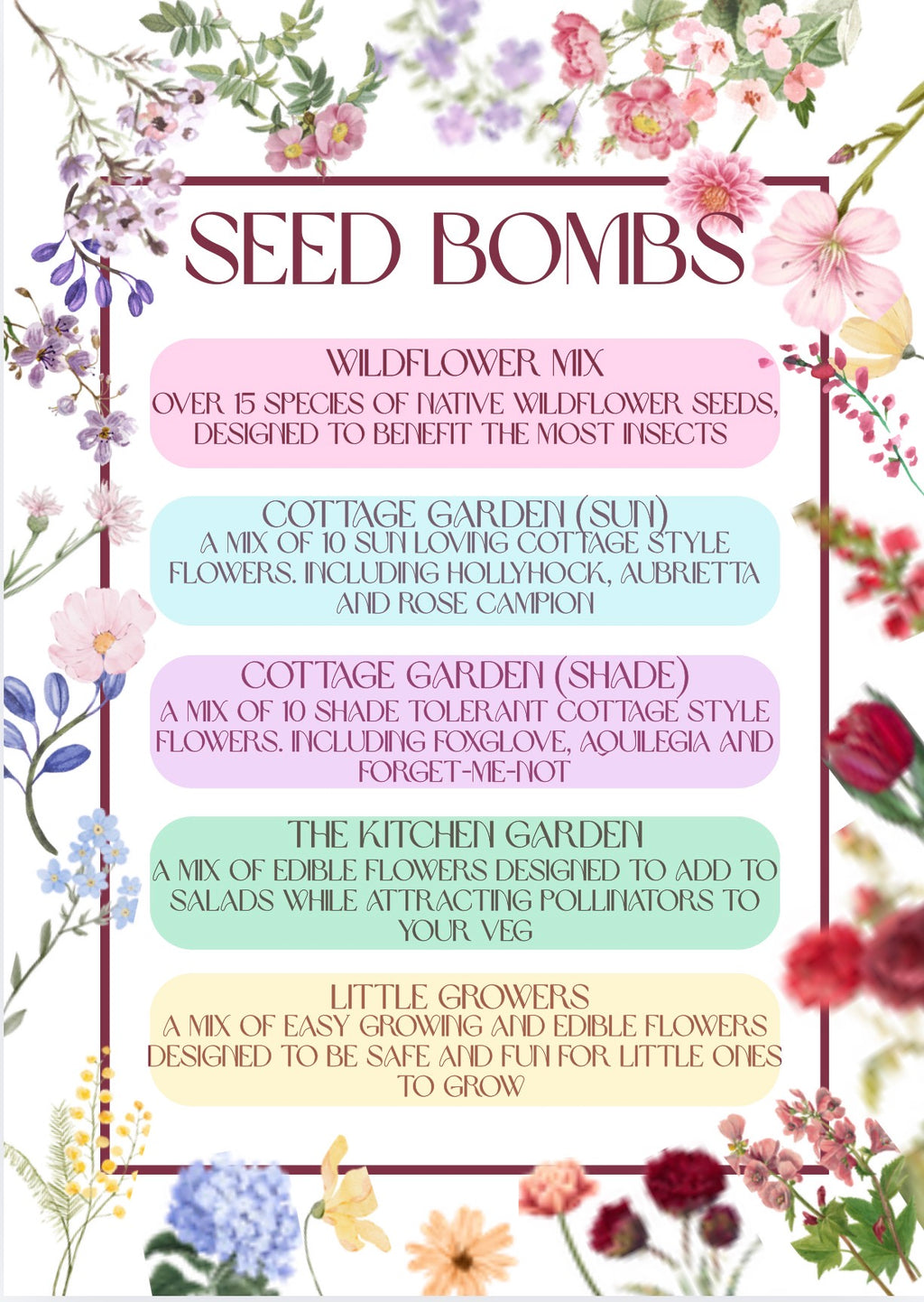 Seed Bomb PICK N MIX